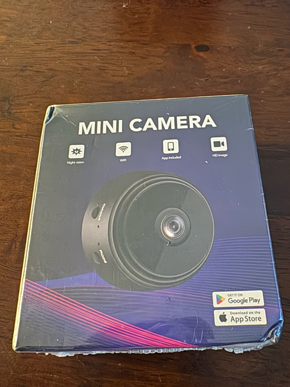 Mini Wi‑Fi Security Camera — Black
